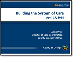 STUDY SESSION ON BUILDING THE COUNTY’S SYSTEM OF CARE