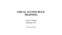 Training: HUD's Equal Access Rules