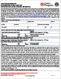 CPP Authorization Form