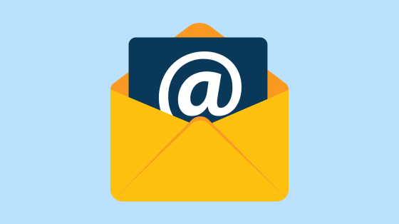 Cartoon Icon with Envelope and Email Icon