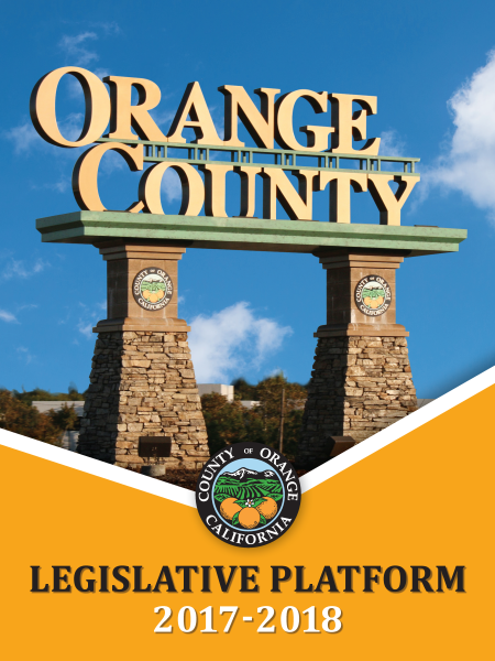 2017-2018 Orange County Legislative Platform Cover