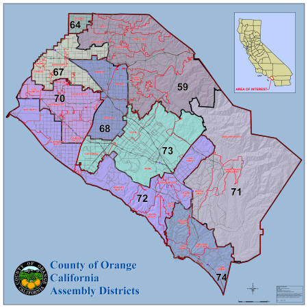 Orange County State Assembly Districts